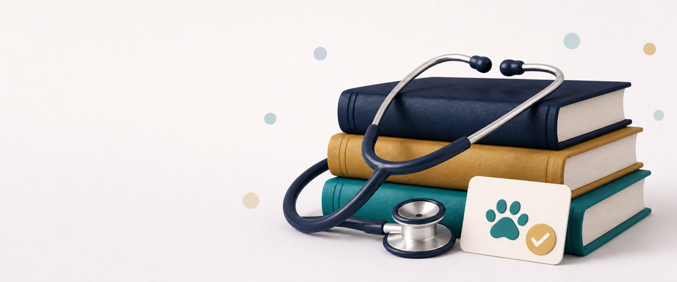 DVMReady illustration representing practical study and clinical support.